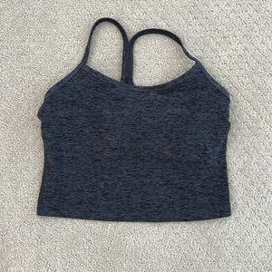 Beyond yoga slim racerback crop with built in shelf bra
